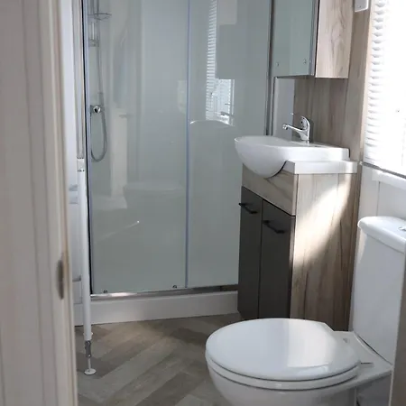 Modern Caravan On Small Near Woods & Sea Camping *